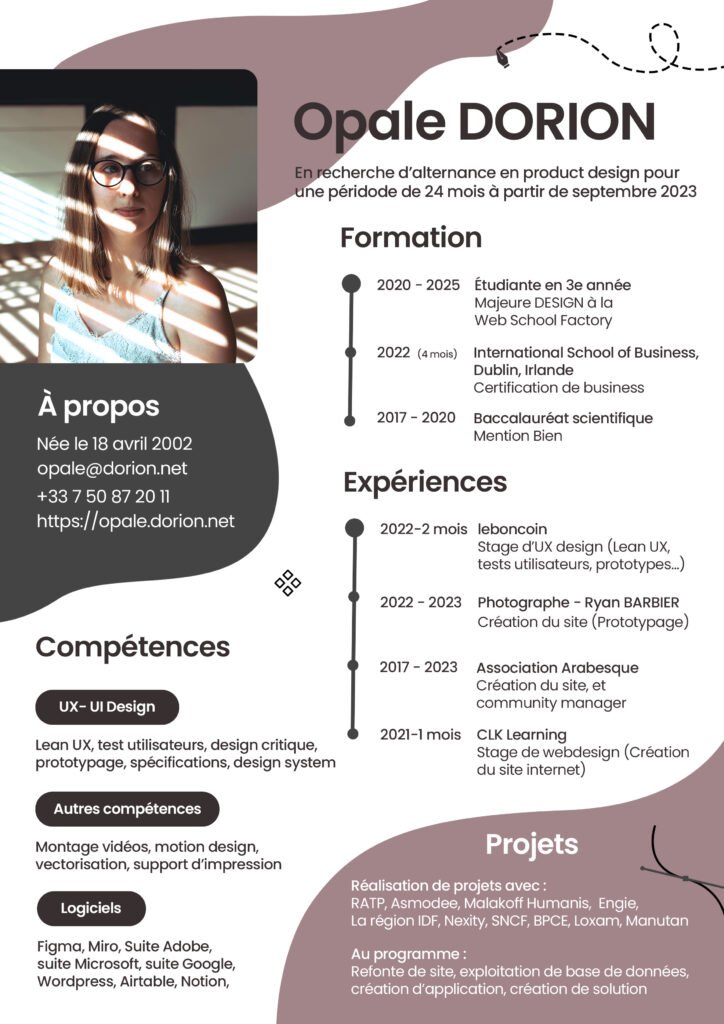 cv pour alternance